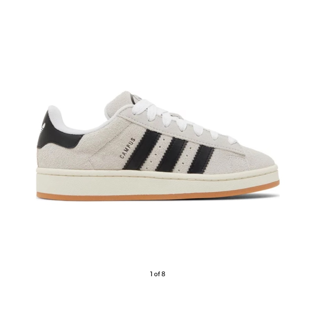 NWT Adidas Campus 00 Crystal White/Black women’s 6